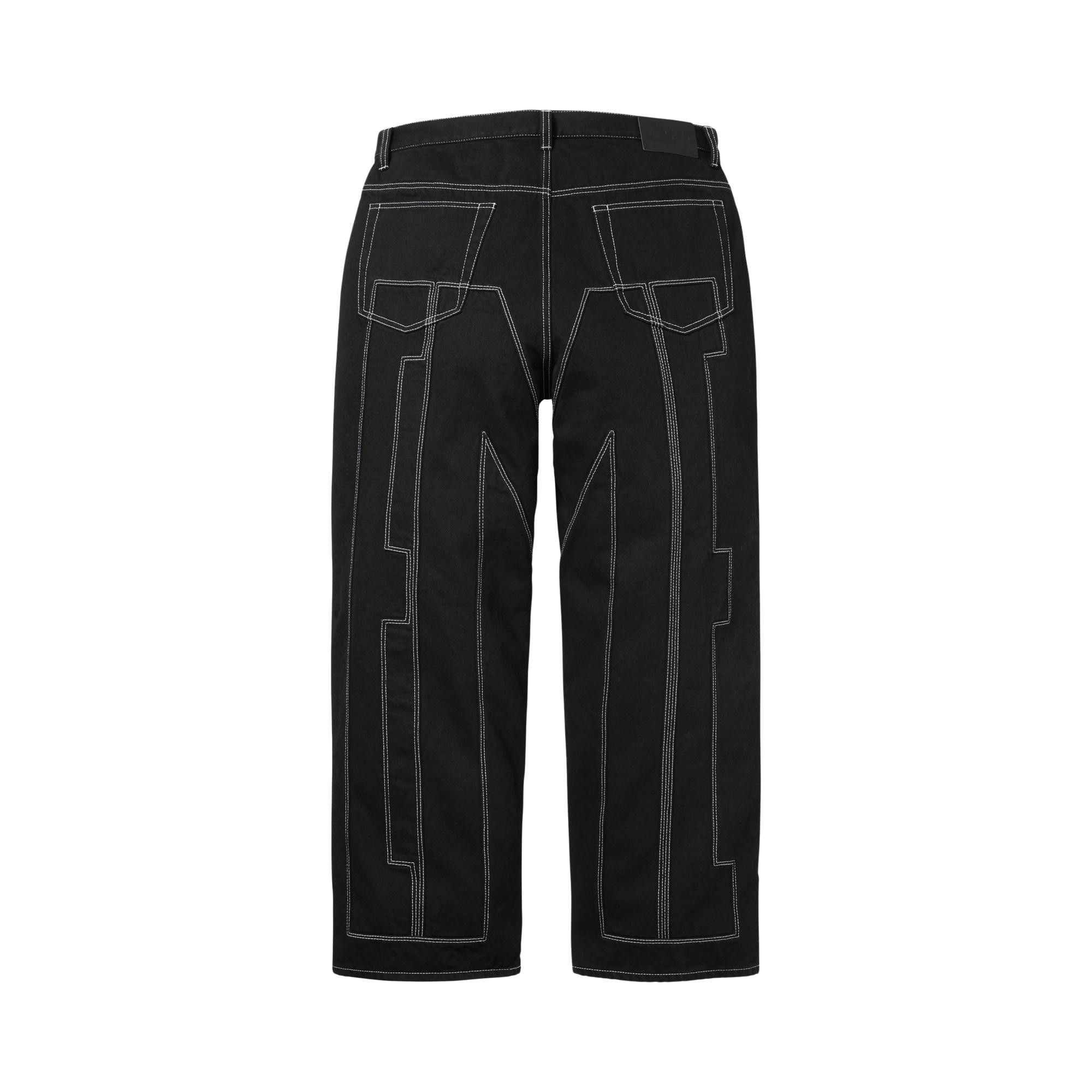 Buy Supreme Inset Spellout Baggy Jean 'Black' - SS26P54 BLACK | GOAT