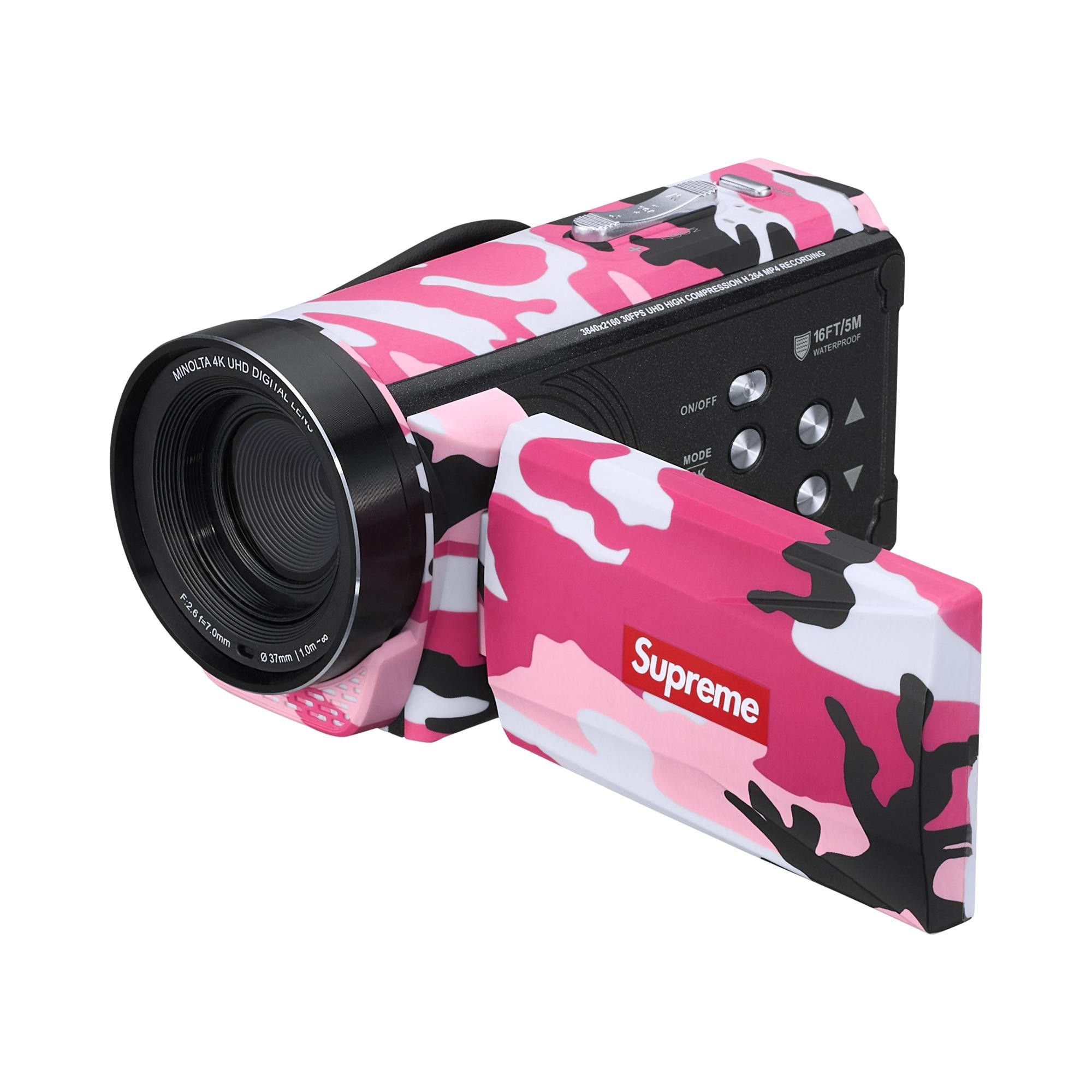 週末限定SALE 新品未開封 Supreme MN4K300WP 4K防水カメラ Buy Supreme x Minolta MN4K300WP Waterproof Camcorder 'Pink Camo