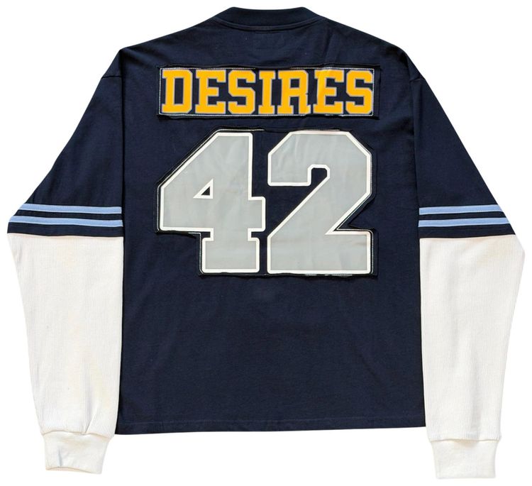 Bottega Desires Jackie Robinson Long Sleeve Navy
