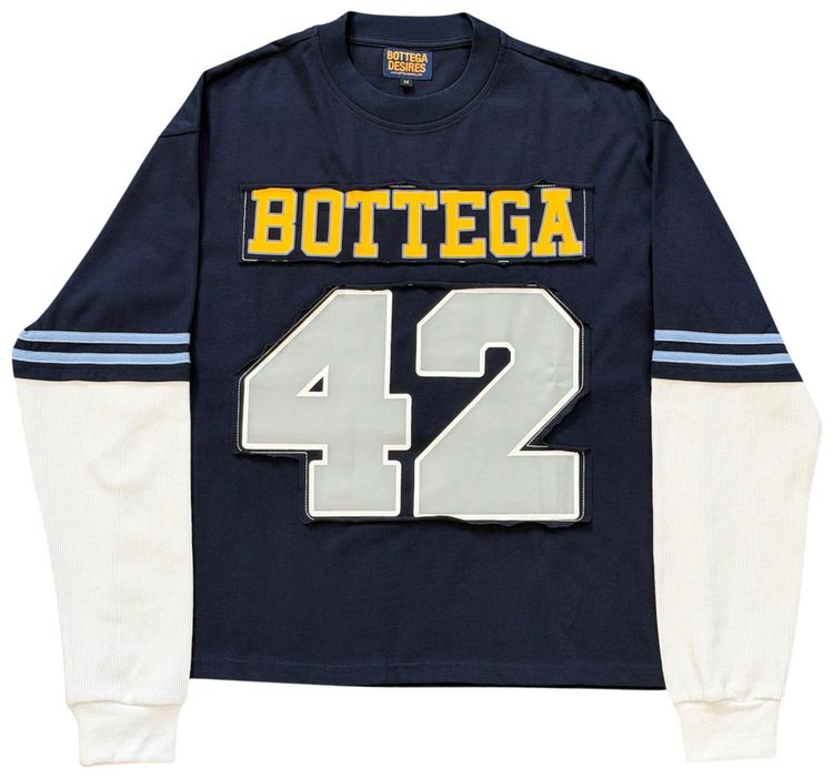 Bottega Desires Jackie Robinson Long Sleeve Navy