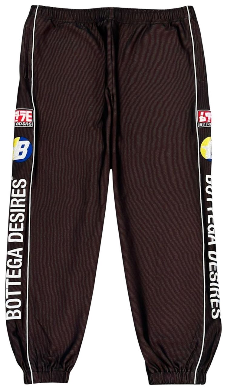 Bottega Desires Race Tracksuit Sweatpants Brown