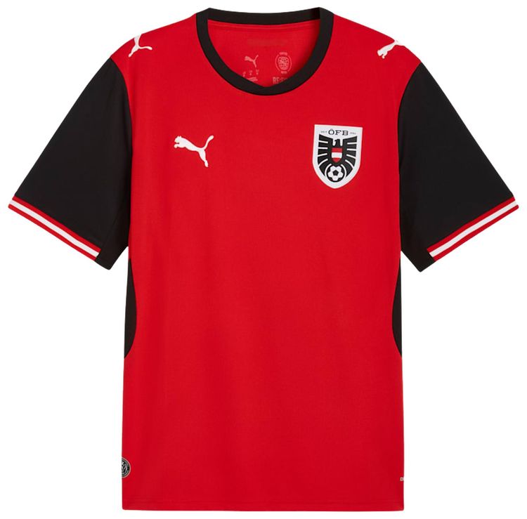 Puma Austria 2026 Home Kit Puma Red Puma Black