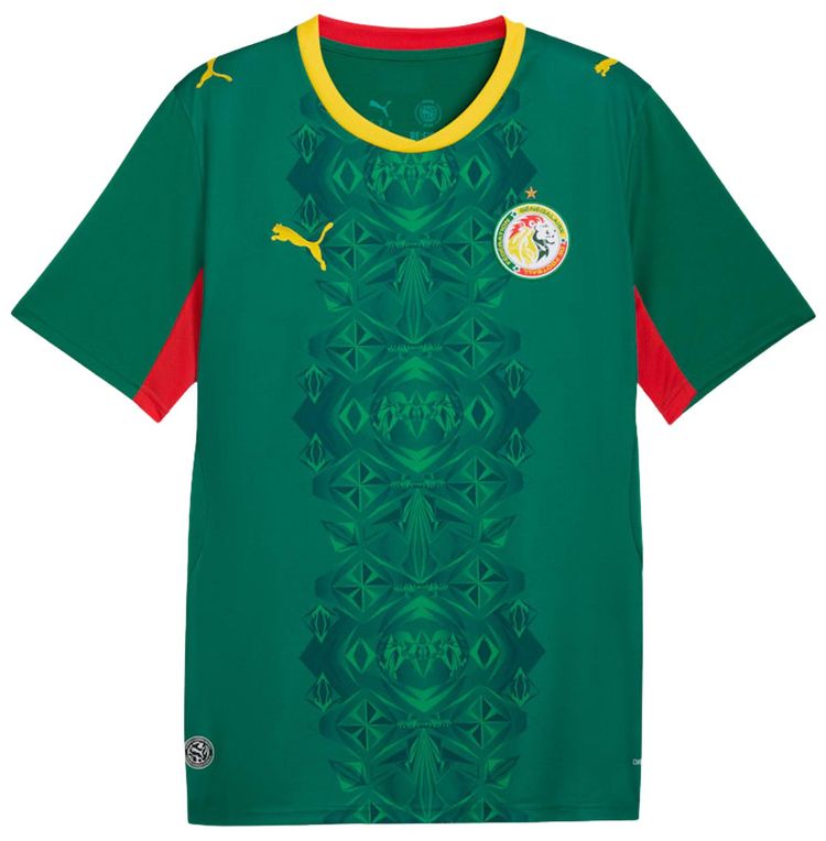 Puma Senegal 2026 Away Kit Wild Green Puma Red