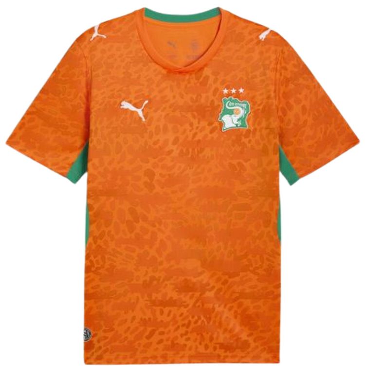 Puma Ivory Coast 2026 Home Kit Rickie Orange Sport Green