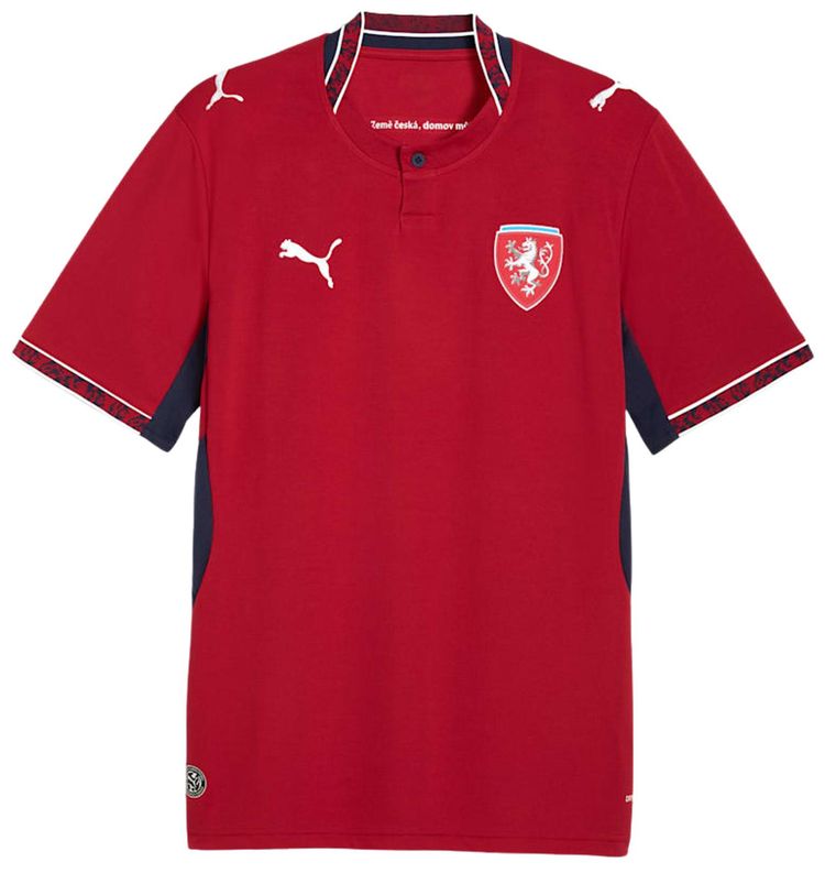 Puma Czech Republic 2026 Home Kit Dark Cherry Puma Navy