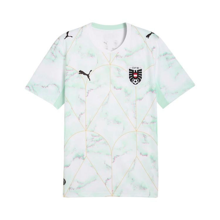 Puma Austria 2026 Away Kit Men Puma White Mint Melt