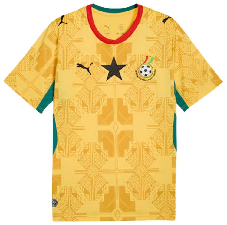 Puma Ghana 2026 Away Kit Sunny Yellow Archive Gold