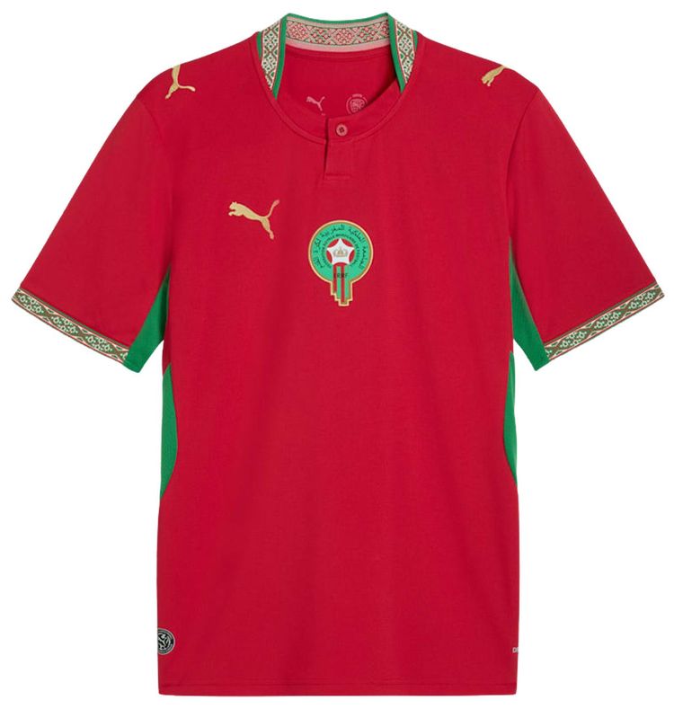 Puma Morocco 2026 Home Jersey Fast Red Victory Gold