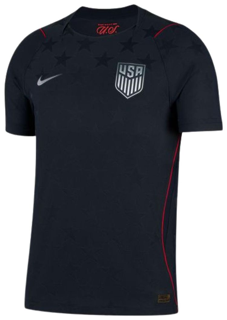 Nike Usmnt 2026 Match Away Dark ObsidianUniversity RedPure Platinum