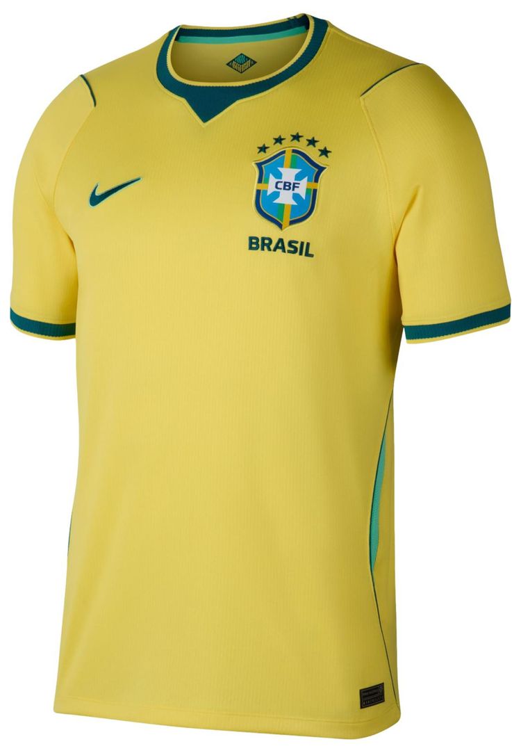 Nike Brazil 2026 Stadium Home CanaryLight MentaGeode Teal