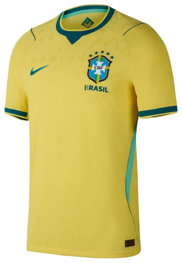 Nike Brazil 2026 Match Home CanaryLight MentaGeode Teal