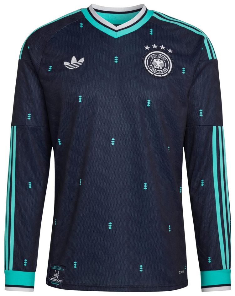 Adidas Germany 26 Away Long Sleeve Jersey Collegiate Navy