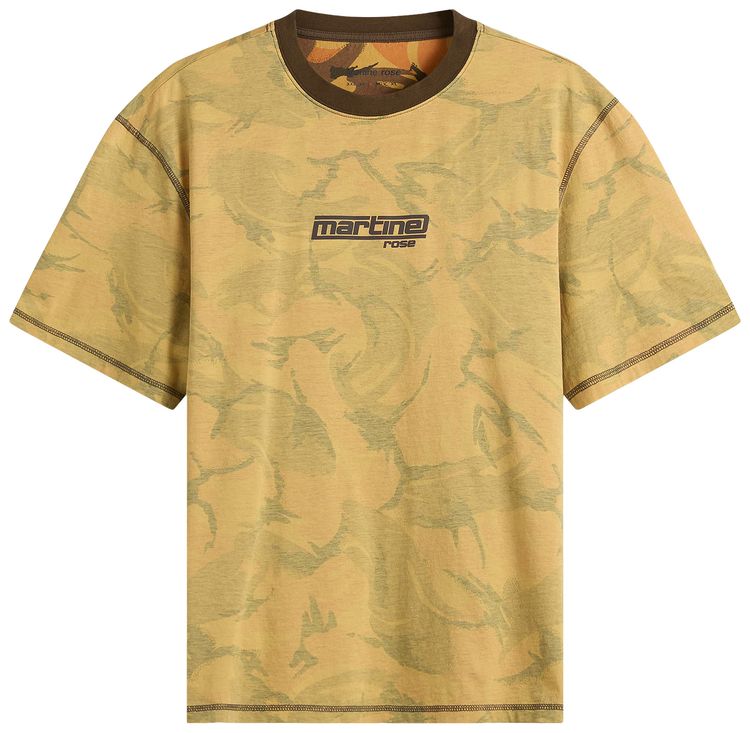 Martine Rose Classic T Shirt Orange Camo