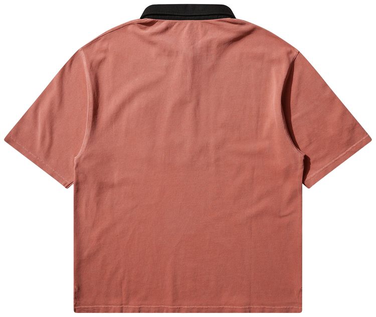 Martine Rose Oversized Short Sleeve Polo Pink Washed