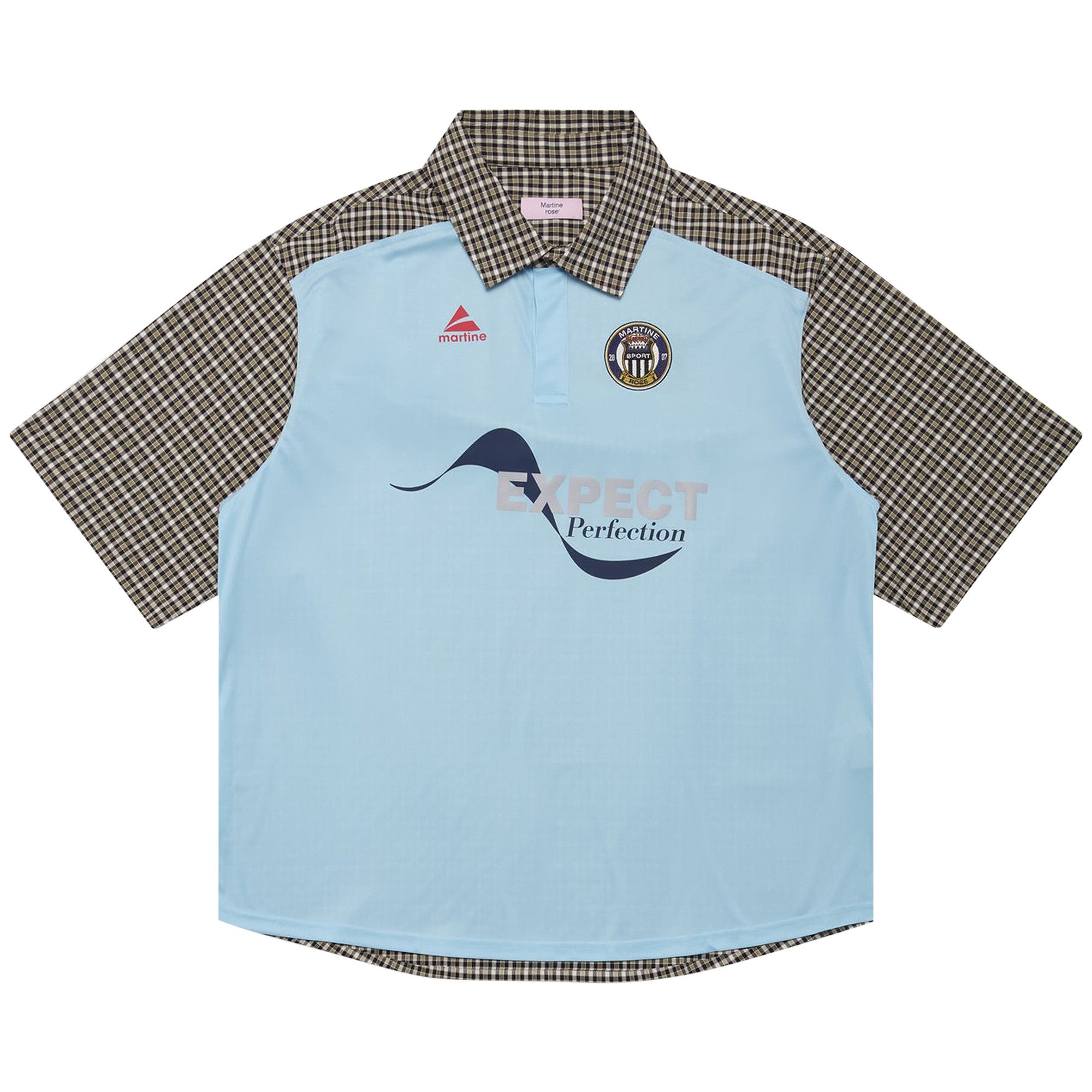 Buy Martine Rose Short-Sleeve Polo Shirt 'Black/Green/Light Blue