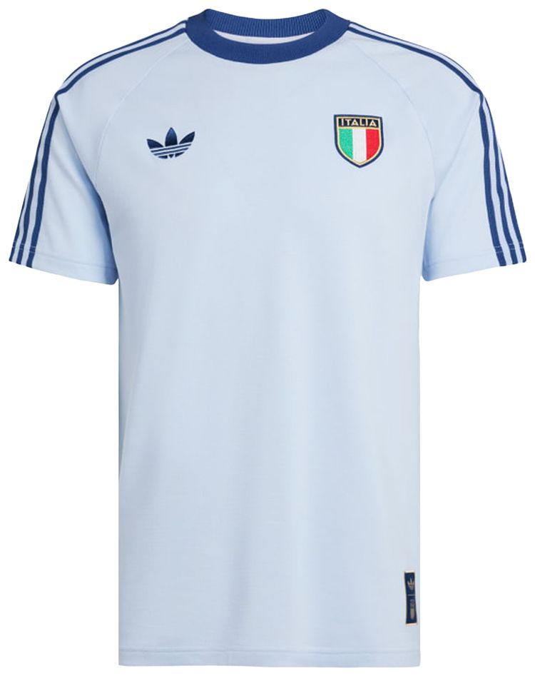Adidas Italy Originals T Shirt Aeroblue
