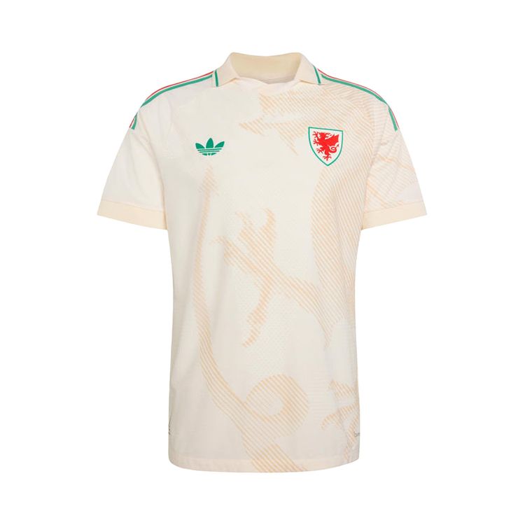 Adidas Wales 26 Away Authentic Jersey Chalk White