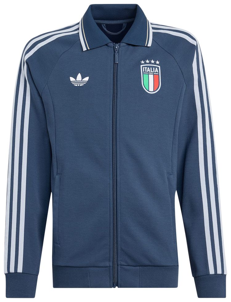 Adidas Italy Away Anthem Jacket Night Marine