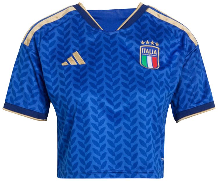 Adidas Italy 26 Home Cropped Jersey Bold Blue