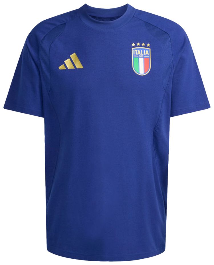 Adidas Italy Tiro Travel Tee Victory Blue