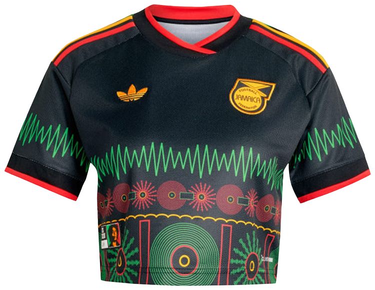 Adidas Jamaica 26 x Bob Marley Away Cropped Jersey Black