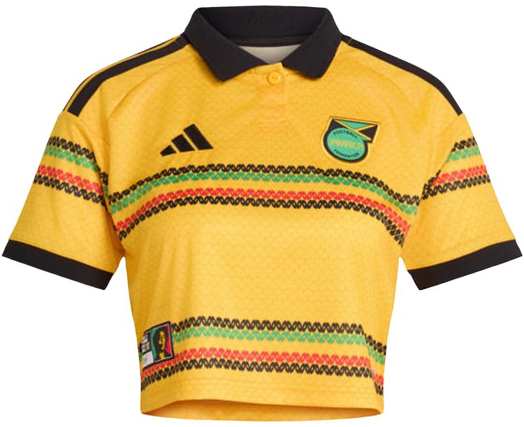 Adidas Jamaica 26 x Bob Marley Home Cropped Jersey Bold Gold
