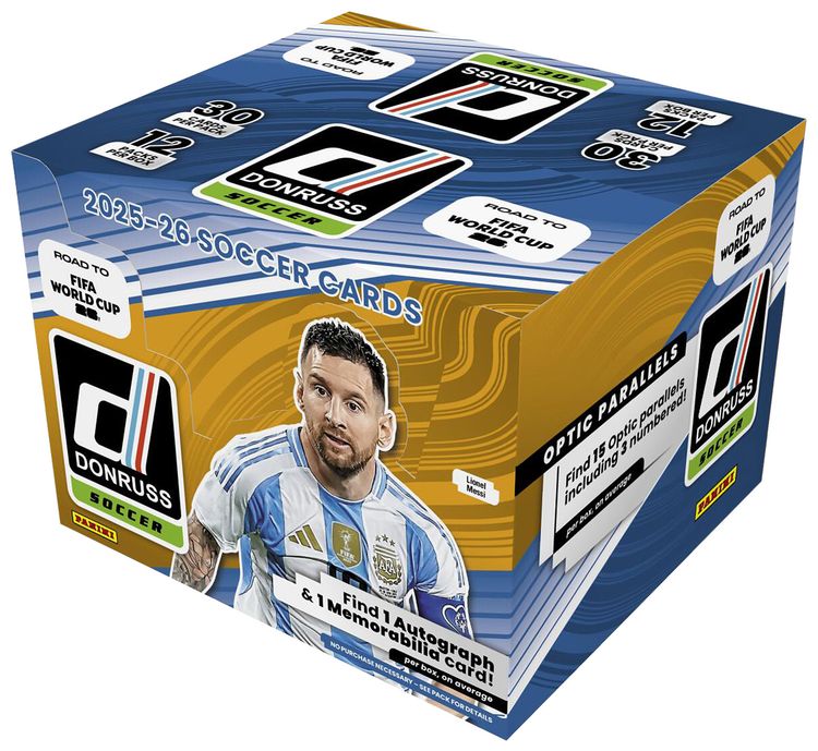 2025 26 Panini Donruss Road To FIFA World Cup 26 Soccer Hobby Box