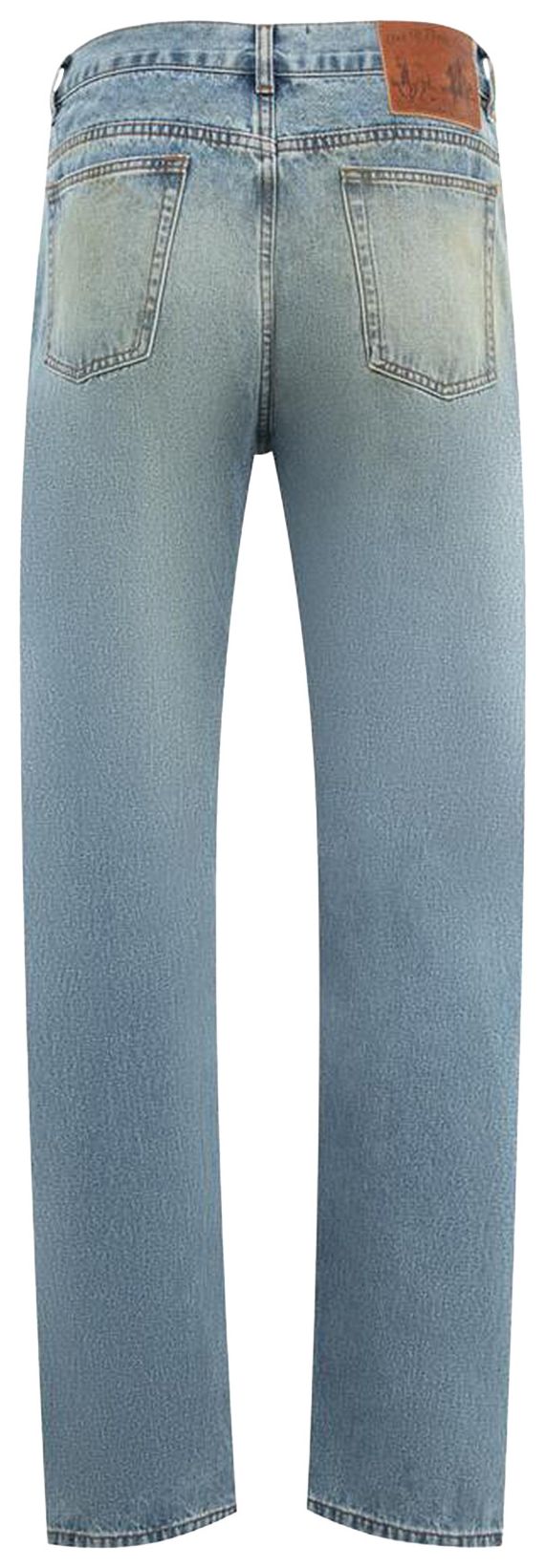 One Of These Days All Over Print Straight Leg Jeans Indigo