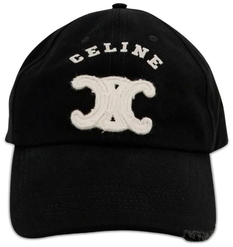 CELINE Triomphe Cap Black