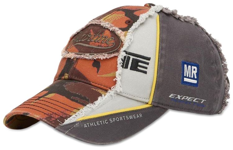 Martine Rose Collage Cap Orange Camo