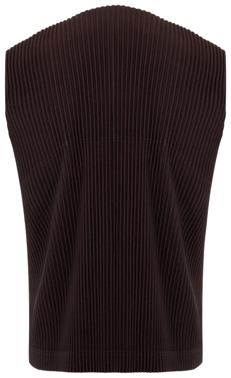 Issey Miyake Vest Egg Plant Black