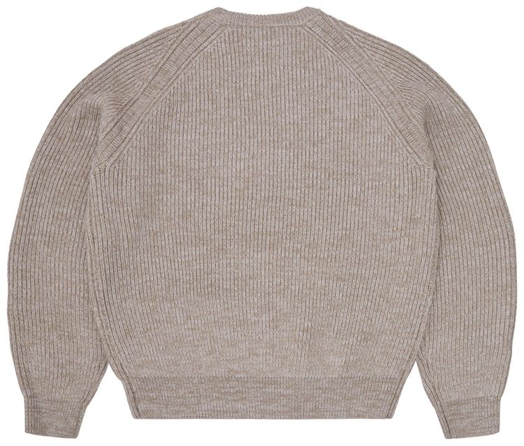 Corteiz Script Pocket Knit Sweater Oatmeal