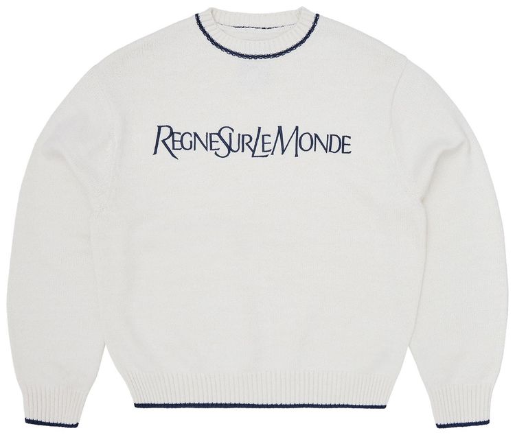 Corteiz Rslm Knit Crewneck Cream