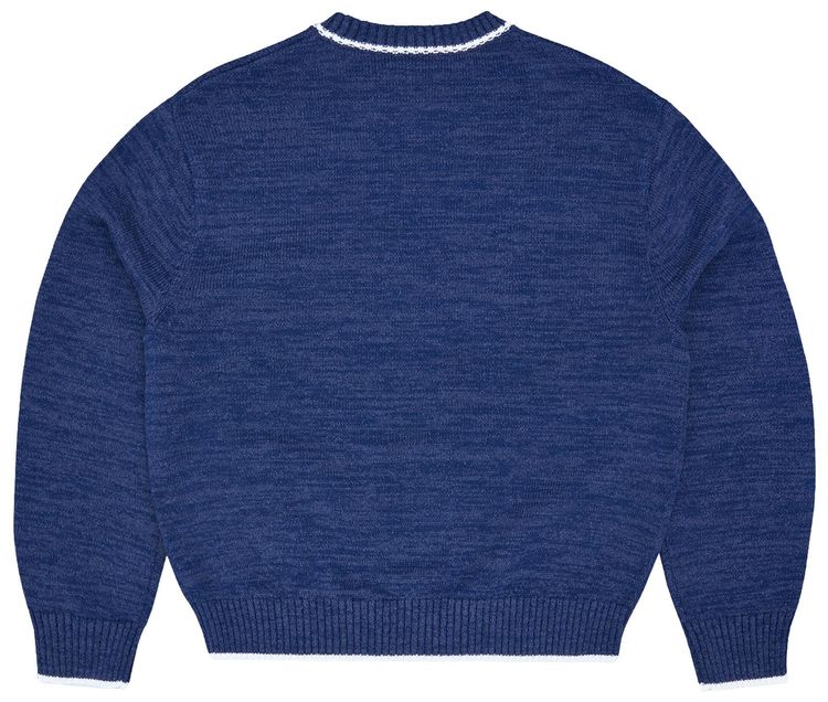 Corteiz Rslm Knit Crewneck Navy