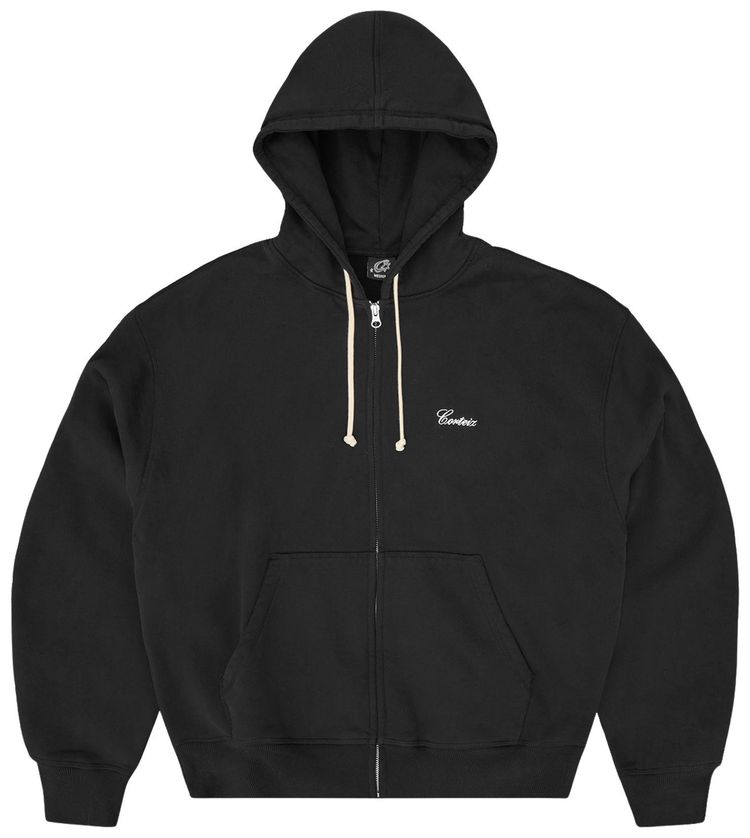 Corteiz Gabriel Moses Zip Hoodie Black