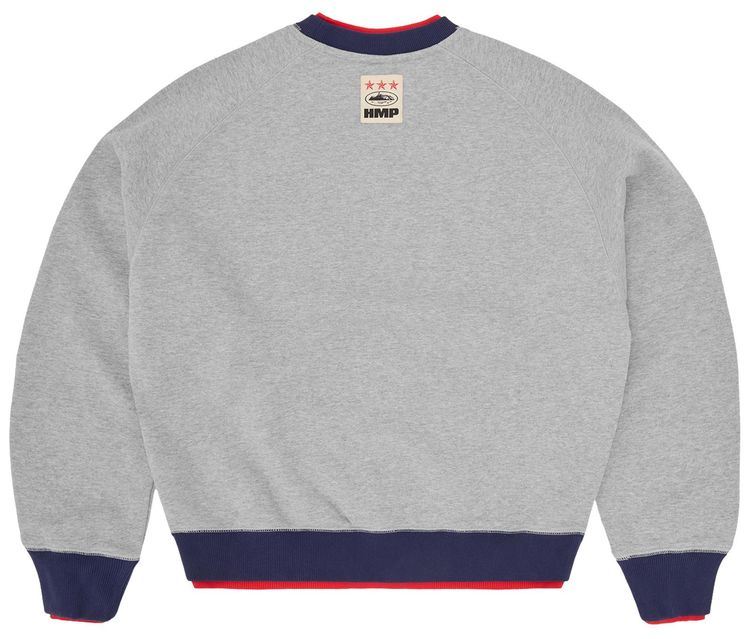 Corteiz Hmp Double Up Crewneck Heather Grey