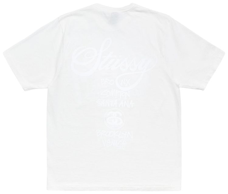 Stussy World Tour Tee Pigment Dyed Natural