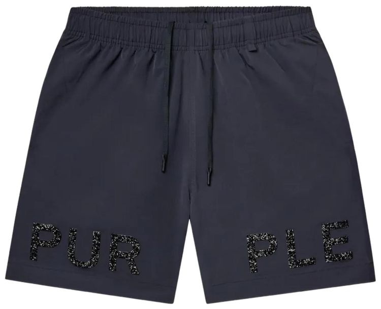 PURPLE BRAND Crystal All Around Short Black