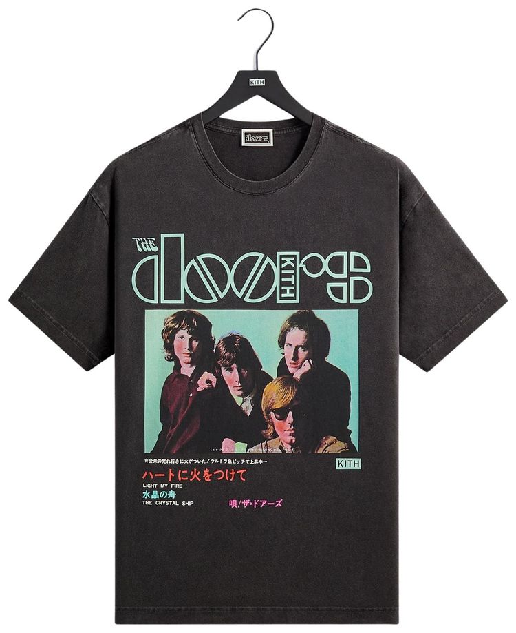 Kith Records For The Doors Japan Import Vintage Tee Black
