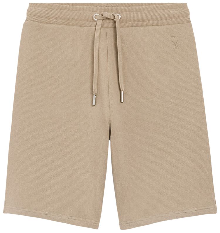Ami Quota Small ADC Embossed Short Beige Taupe