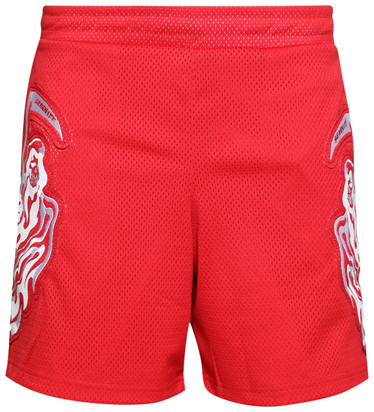 Warren Lotas Serenity Mesh Shorts Red