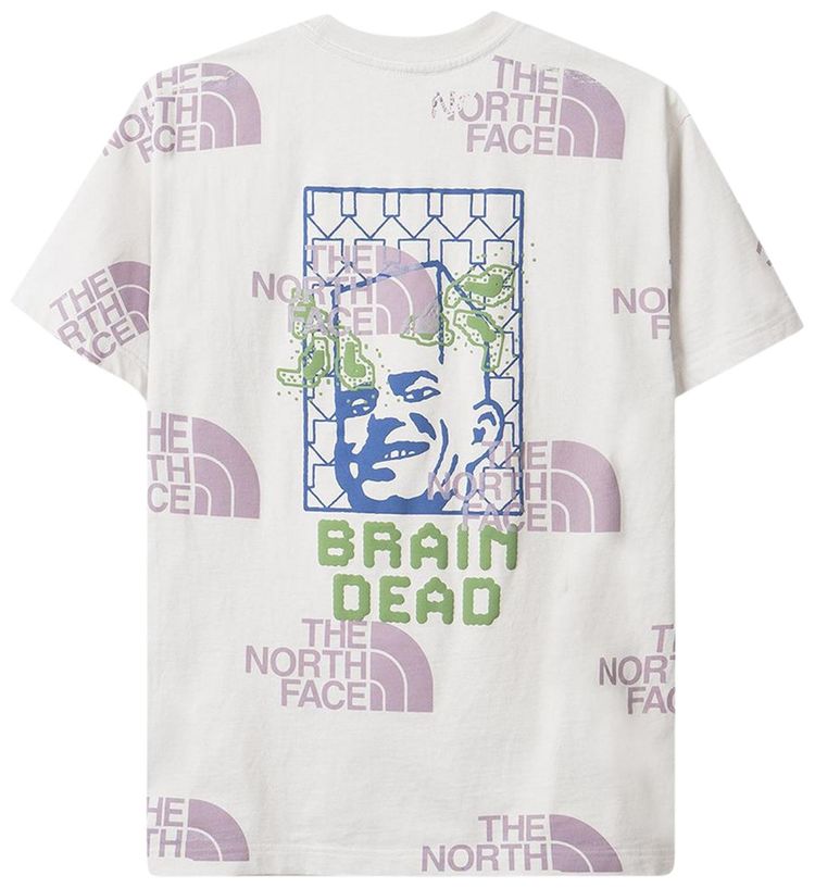 Brain Dead x The North Face Pocket T Shirt Moonlight Ivory