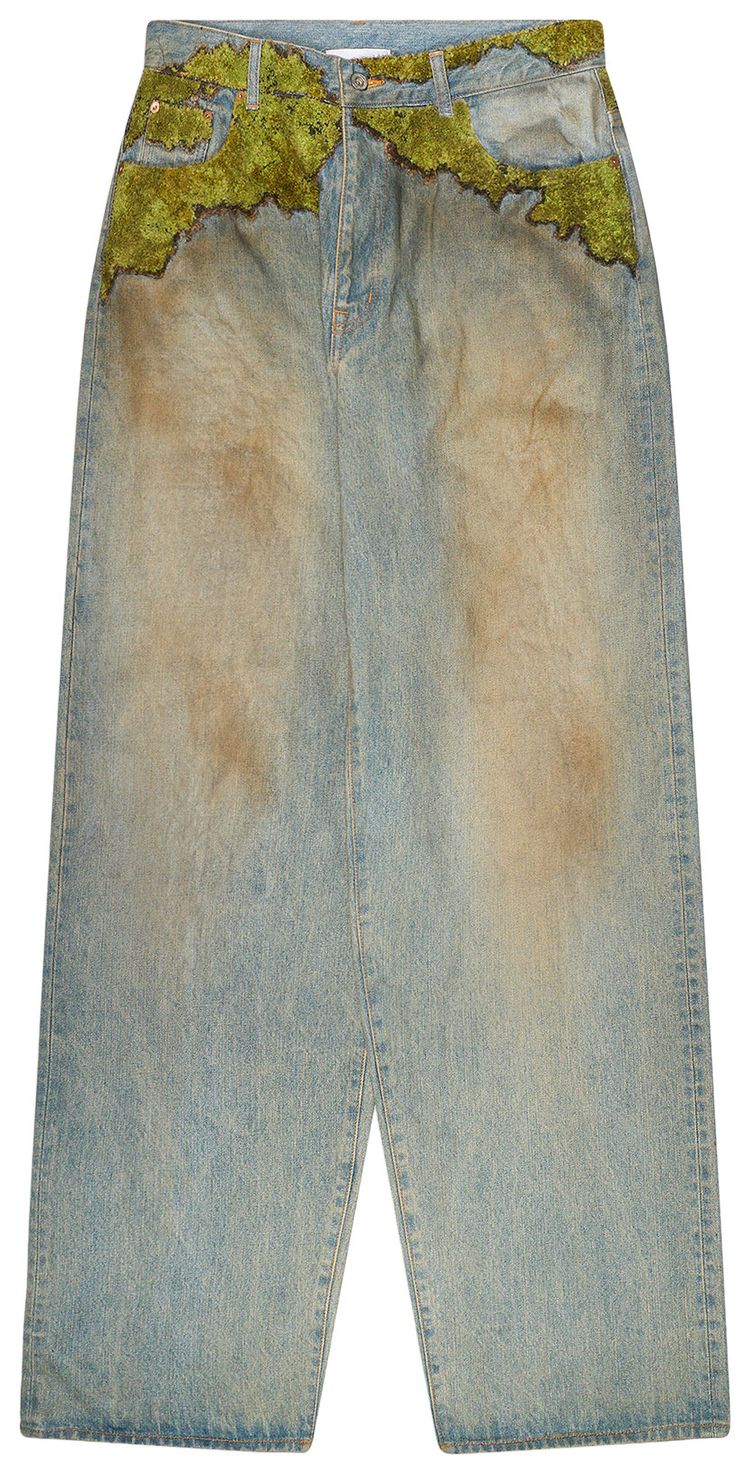 Doublet Moss Grown Denim Pants Blue