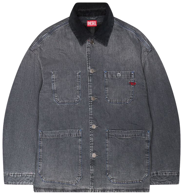 Diesel D Stack Denim Jacket Grey