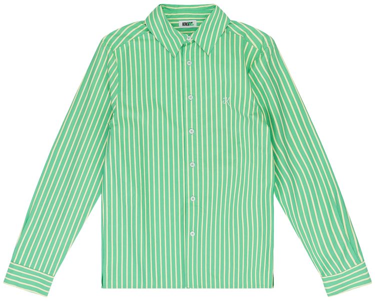 KROST Breeze Poplin Button Up Neptune Green