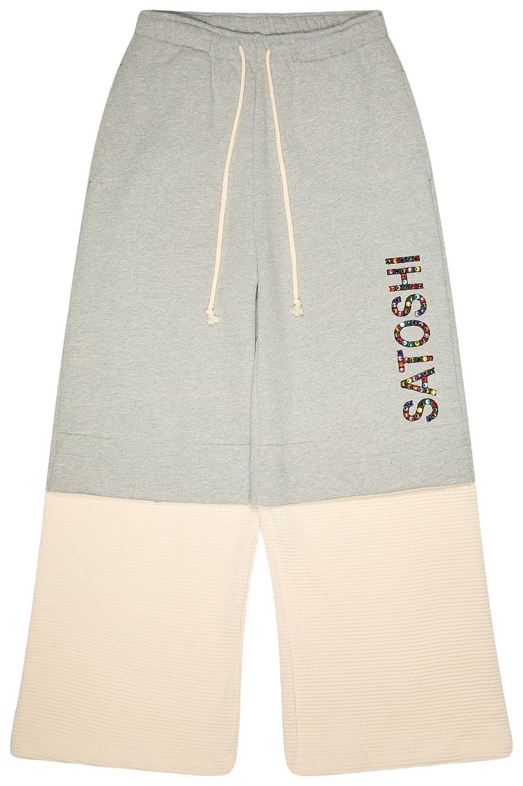 Satoshi Nakamoto Double Layer Studded Sweatpant Grey