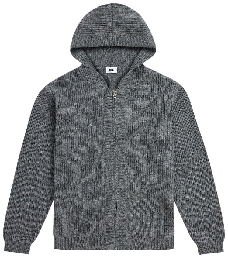 KROST Wool Zip Hoodie Gunmetal