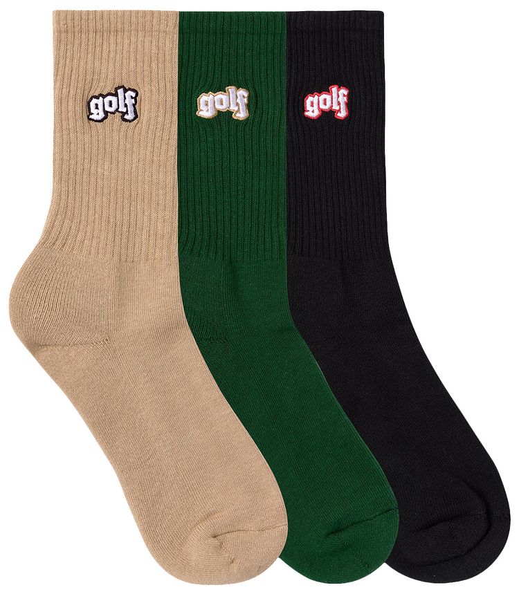GOLF WANG 3Pk Dante Socks Multicolor