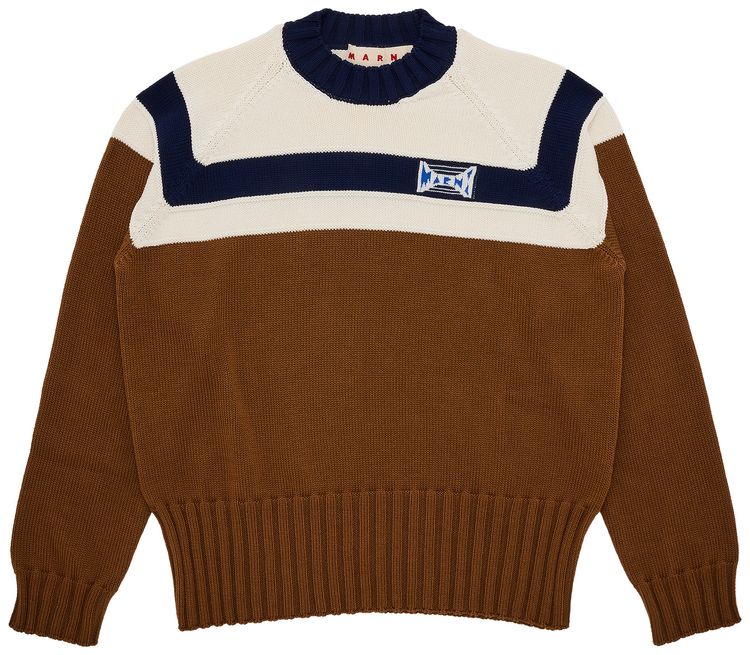Marni Roundneck Sweater Tabacco