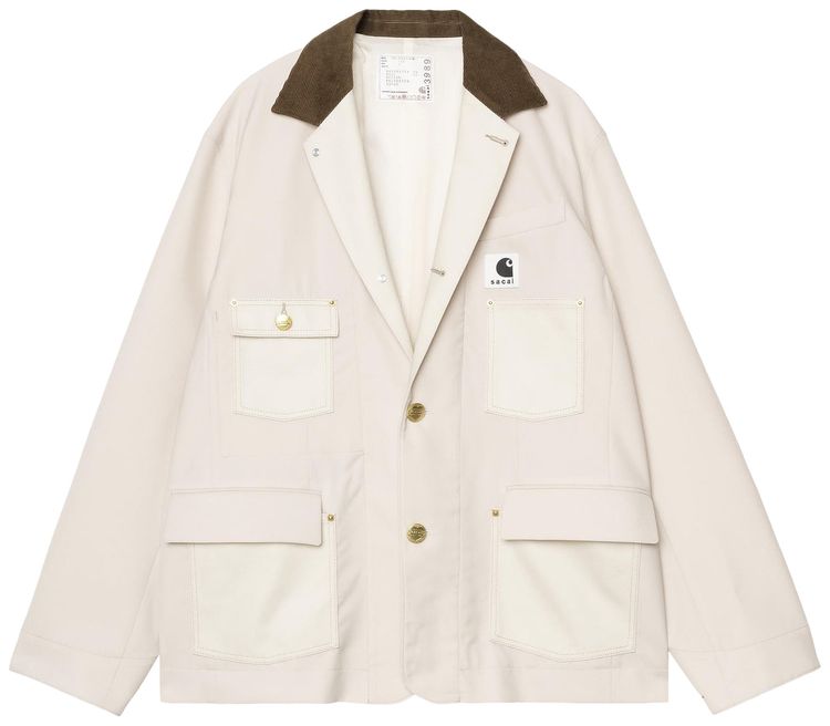 Sacai x Carhartt WIP Suiting x Duck Jacket Ivory